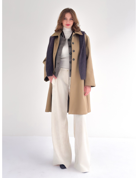 Velvet palazzo trousers