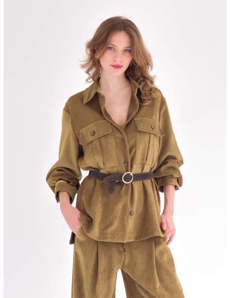 Overshirt in velluto