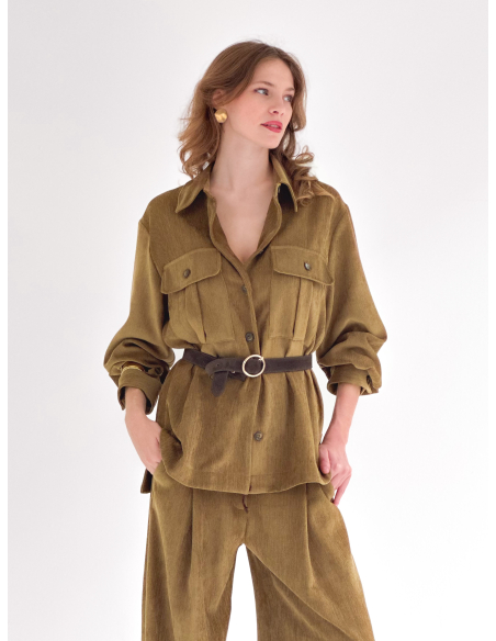 Overshirt in velluto