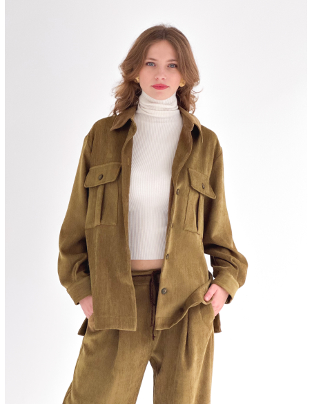 Overshirt in velluto