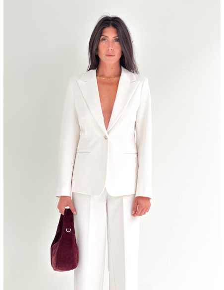 Viscose stretch jacket in punto Milano