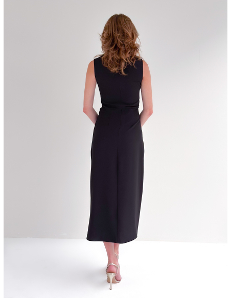 copy of Midi Draped stretch Dress