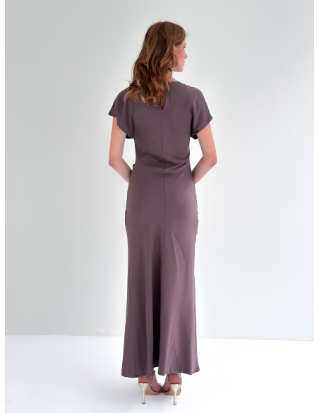 Eucalyptus and viscose Asymmetrical dress