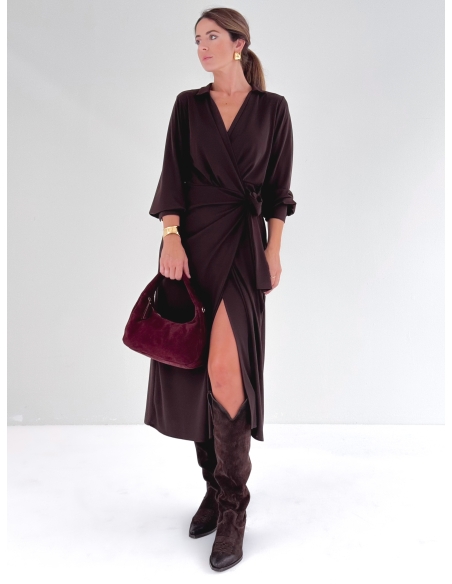 Long Wrap Dress