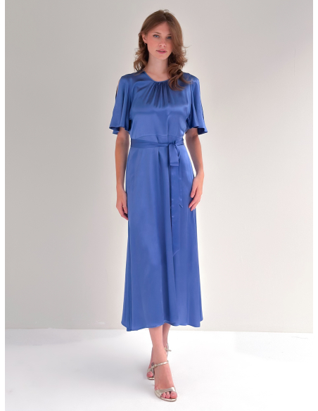 Abito svasato con manica cut out