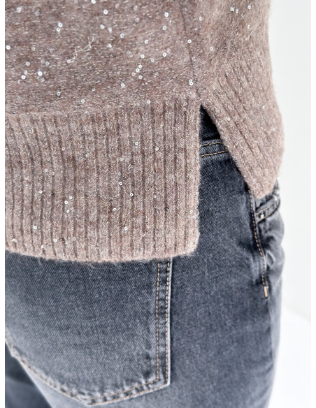Sequin-embellished vest