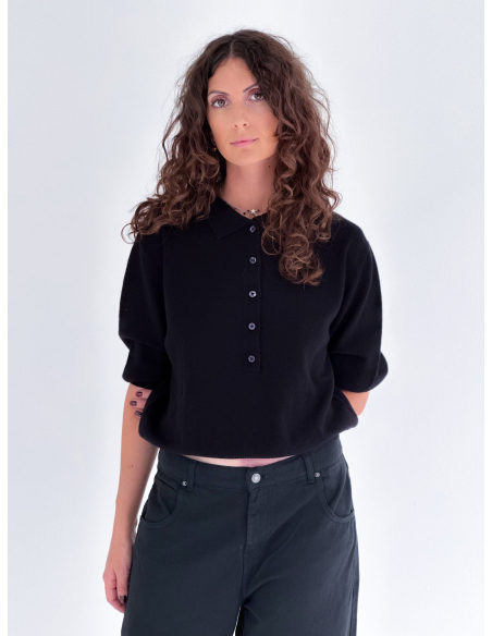 Polo Shirt in Pure Wool