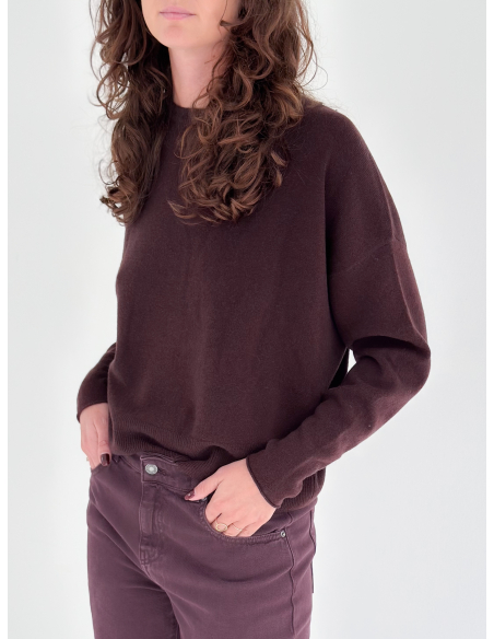 Maglione Giro Collo in 100% lana