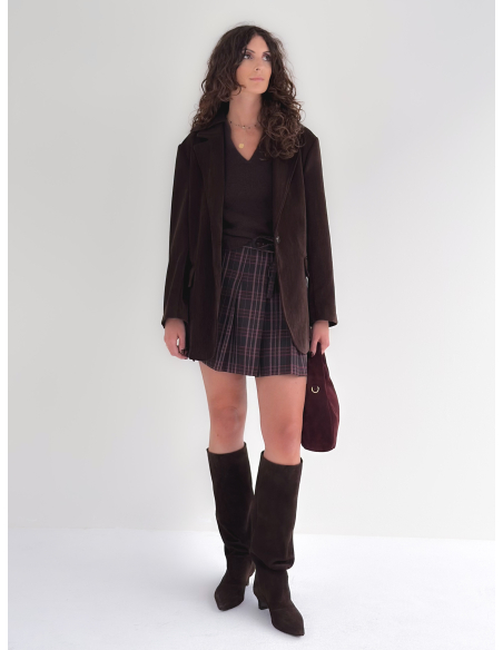 Giacca in velluto oversize