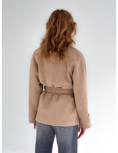 Caban with belt