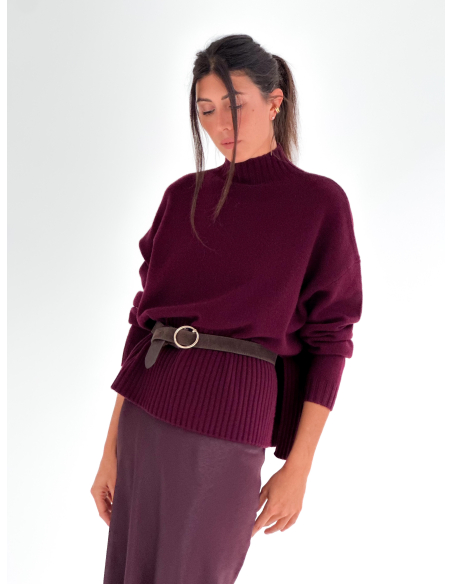 100% Wool High Neck Sweater