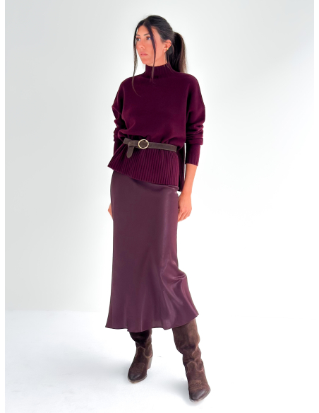 Maglione Collo Alto in 100% lana