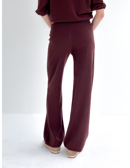 Pantalone in maglia stretch 100% Lana