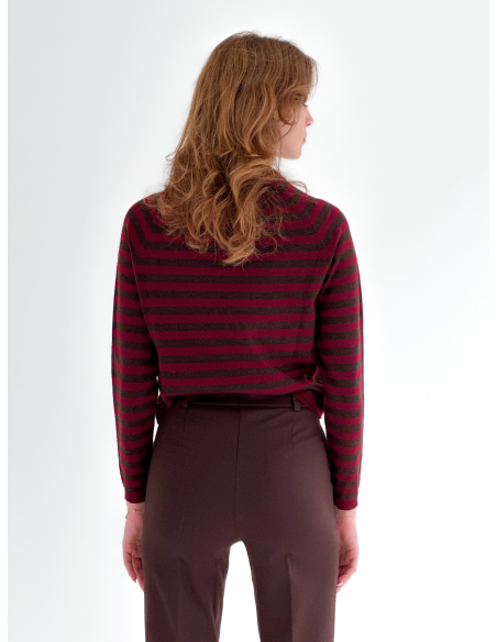 Striped wool blend sweater
