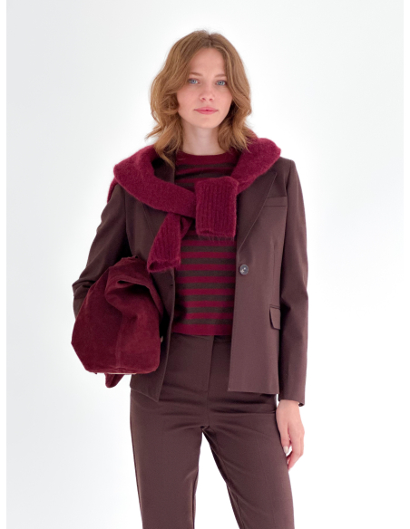 Maglia a righe in misto Lana