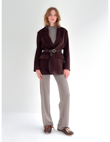 Giacca in velluto oversize