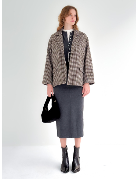 Pea Coat pied de poule