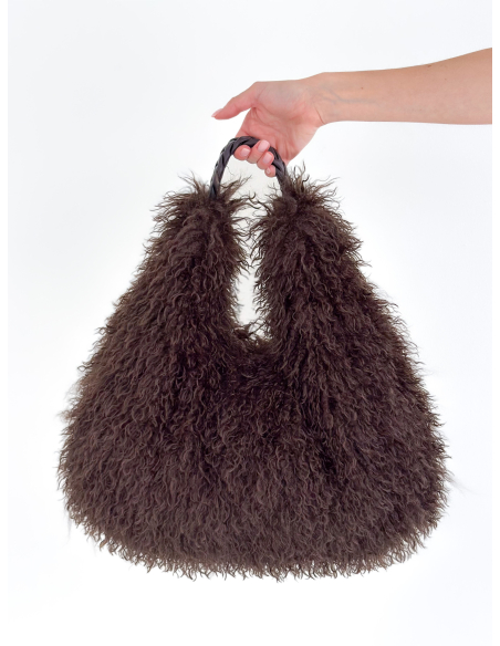 Borsa in eco pelliccia