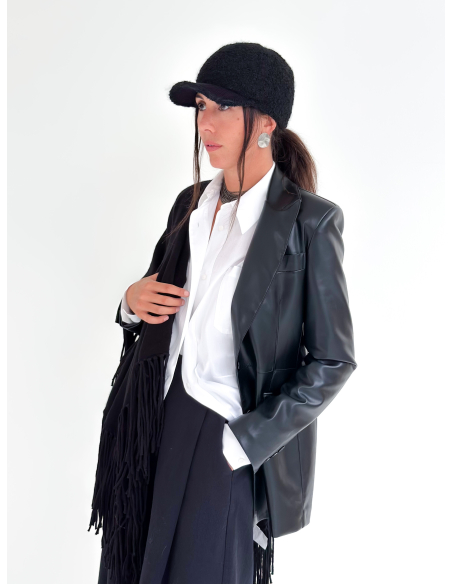 Mantella con Frange 100% lana