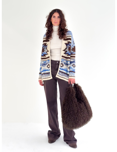 Ethnic Jacquard Cardigan