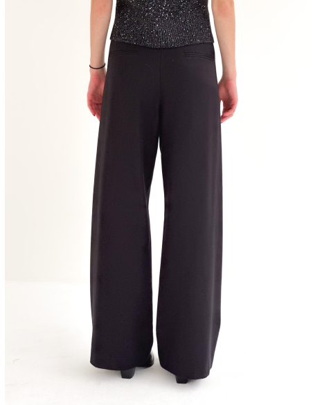 Pleated palazzo trousers