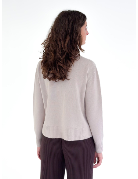 Maglione Collo Alto 100% lana