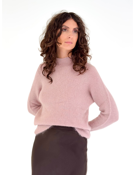 Wool Blend Half-Neck Sweater