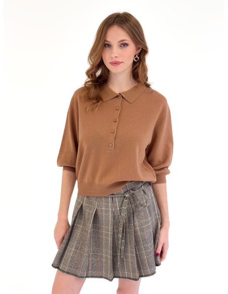 Polo Shirt in Pure Wool