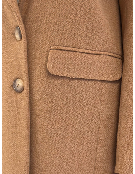 Long wool blend coat