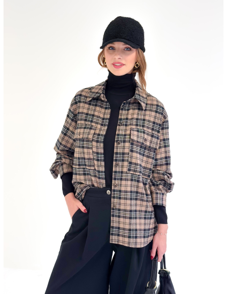 Overshirt in Flanella a quadri