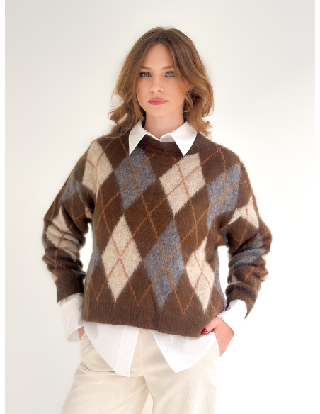 Maglione Boxi a Rombi