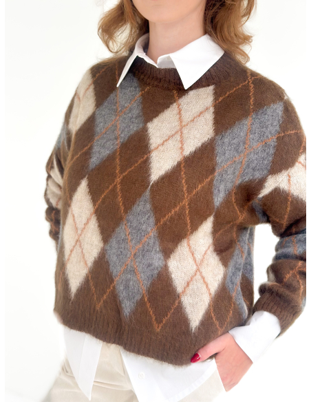 Maglione Boxi a Rombi