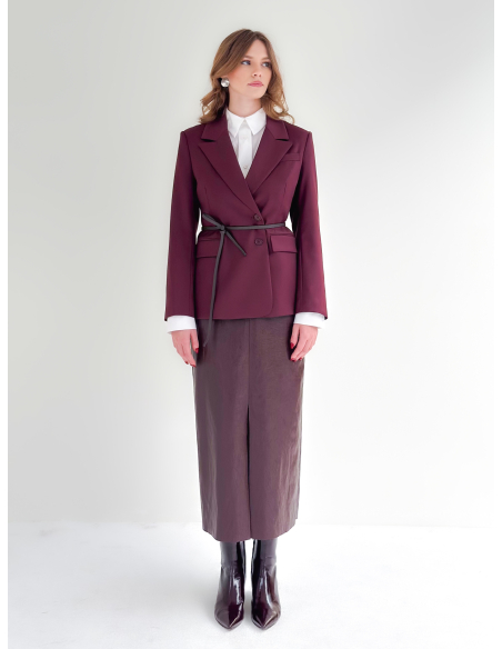 Asymmetric closure blazer