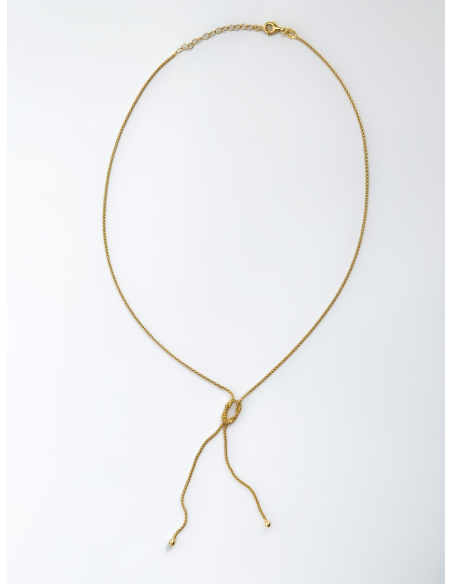 Noeud silver Necklace