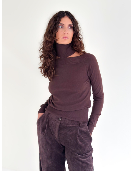 Maglia in misto Viscosa Cut Out