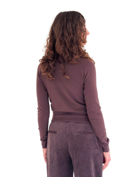 Cut Out Viscose Blend Sweater