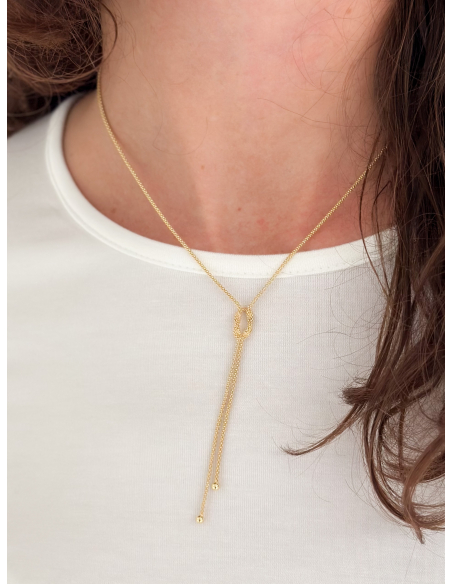 Noeud silver Necklace