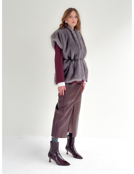 Gilet in eco pelliccia