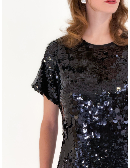Abito Black in paillettes