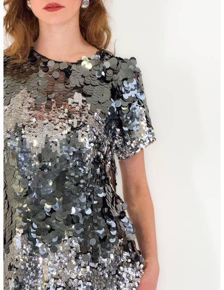 Grey Sequin dress