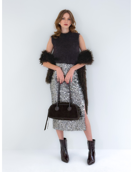 Gilet in misto mohair