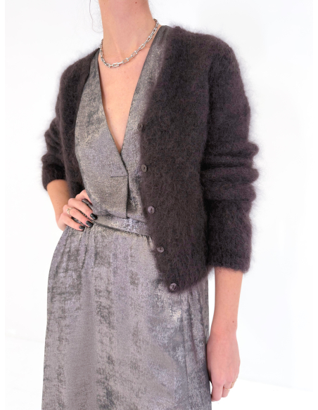 Mohair blend cardigan