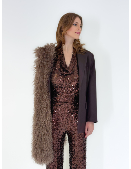 Oversize single-breasted jacket