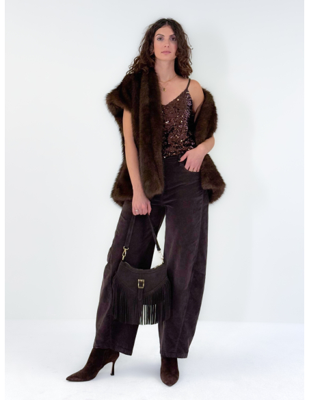 Gilet in eco pelliccia
