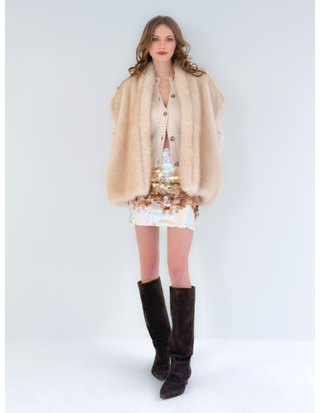 Gilet in eco pelliccia
