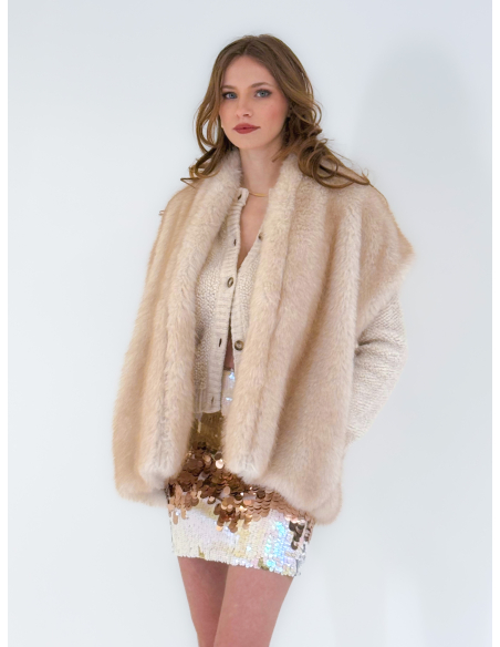Gilet in eco pelliccia