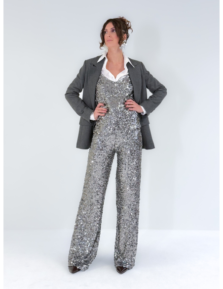 Pantalone Grey in Paillettes