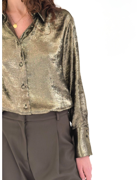 Camicia laminata platino