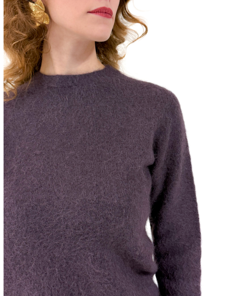 Maglione Girocollo in misto Alpaca
