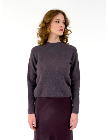 Maglione Girocollo in misto Alpaca